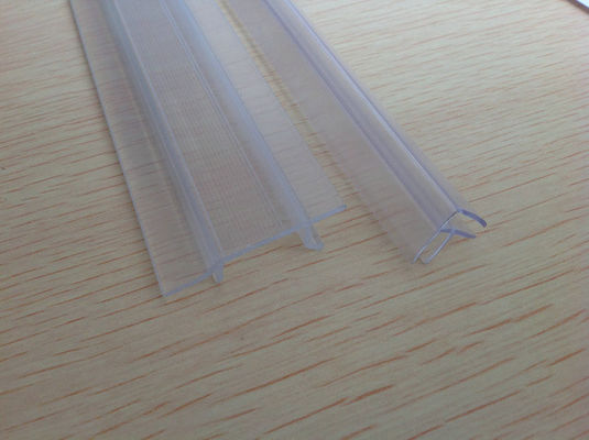 PVC / ABS /  PE Transparent PVC plastic extrusion profile / Extruded Plastic Sections