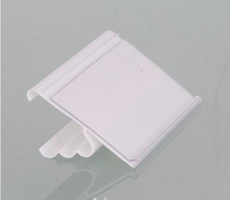 transparent PVC extruded display data strip for supermarket display shelf