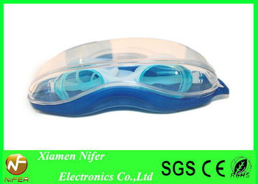 Rose Lens White  Frame Trap Silicone Swimming Glasses / Kids Swim Goggle