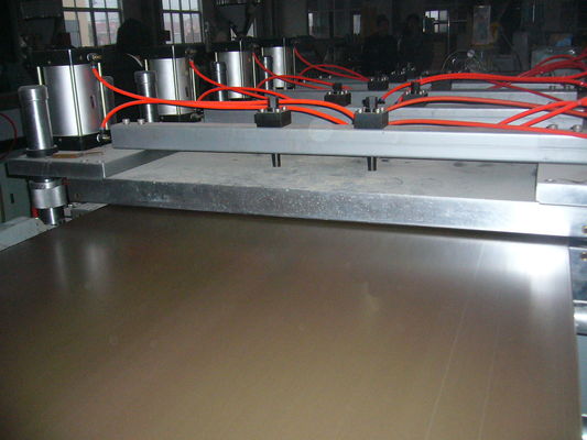 Door Frame Plastic Extrusion Machinery , High Efficiency PVC Profile Extruder